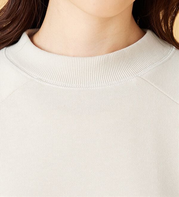 BELLUNA（ベルーナ）の「華奢見せ！しっかり綿混裏毛素材トレーナー（トレーナー・スウェット）」｜詳細画像