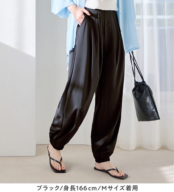 Viola e Viola（ヴィオラ エ ヴィオラ）の「さらテロイージージョガーパンツ（フルレングスパンツ）」｜詳細画像