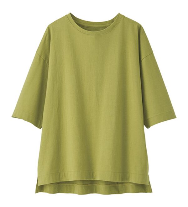 BELLUNA（ベルーナ）の「ひんやリッチコットン大人のゆったりプルオーバー（カットソー）」｜詳細画像
