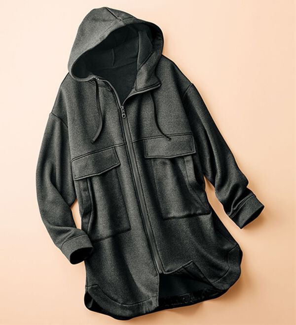 BELLUNA（ベルーナ）の「裏ファービッグポケット付フードジャケット（その他ジャケット）」｜詳細画像