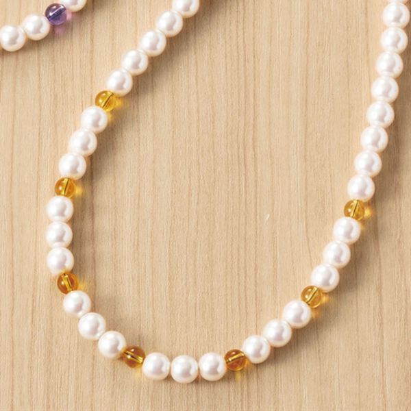 「パール調杖用ストラップ（シニア・生活サポート）」｜黄水晶