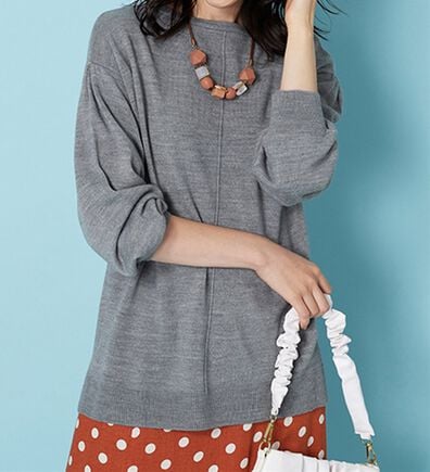 BELLUNA（ベルーナ）の「ふんわりカシミヤタッチニットプルオーバー（ニット・セーター）」