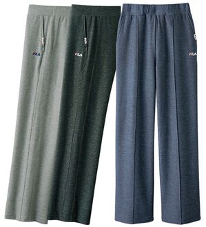 ルフラン（ルフラン）の「【３本組】＜ＦＩＬＡ＞セミワイド杢調すっきりラクするパンツ（セット商品（パンツ））」｜3本組