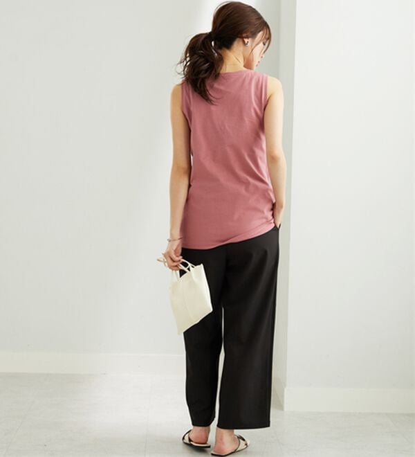 BELLUNA（ベルーナ）の「ヒンヤリ！綿１００％サマ見えタンクトップ（タンクトップ・キャミソール）」｜詳細画像