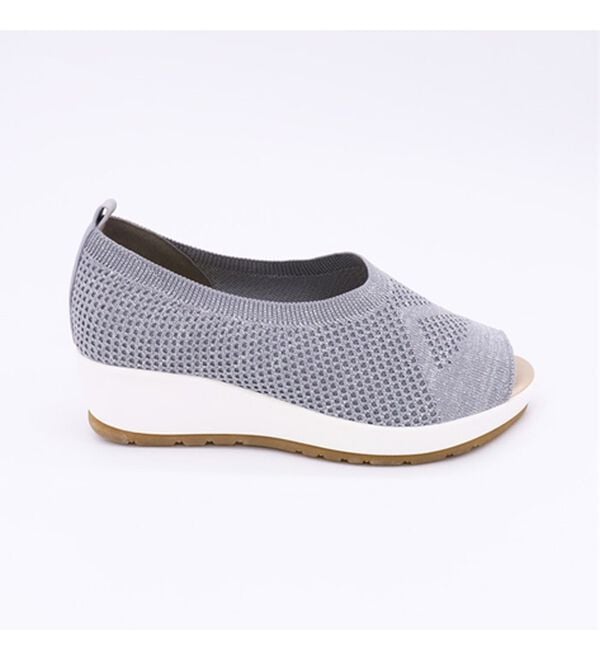 BELLUNA（ベルーナ）の「ニット素材オープントゥウェッジパンプス（パンプス）」｜詳細画像