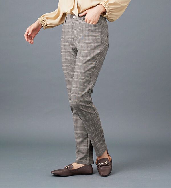 ビースリー　裏起毛　ストレッチ美脚パンツ 美脚ストレッチ裏起毛パンツ - ベルーナ【公式】