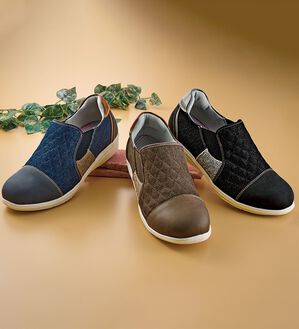 「タビバキ　キルトステッチ４Ｅ配色シューズ（スリッポン）」｜詳細画像