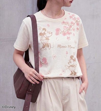 BELLUNA（ベルーナ）の「＜Disney＞【ミニー】桜柄プリントTシャツ（Tシャツ）」