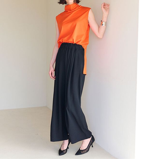 RANAN（ラナン）の「ひんやり！リラックスタックワイドパンツ（ワイドパンツ・ガウチョ）」｜詳細画像