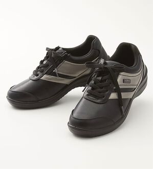 「ラシーナコンフォート５Ｅ防水ストレッチシューズ（スニーカー）」｜ブラック