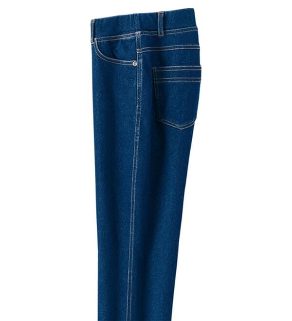 BELLUNA（ベルーナ）の「【選べる裏側】ぐん伸びニットデニムパンツ（フルレングスパンツ）」｜詳細画像