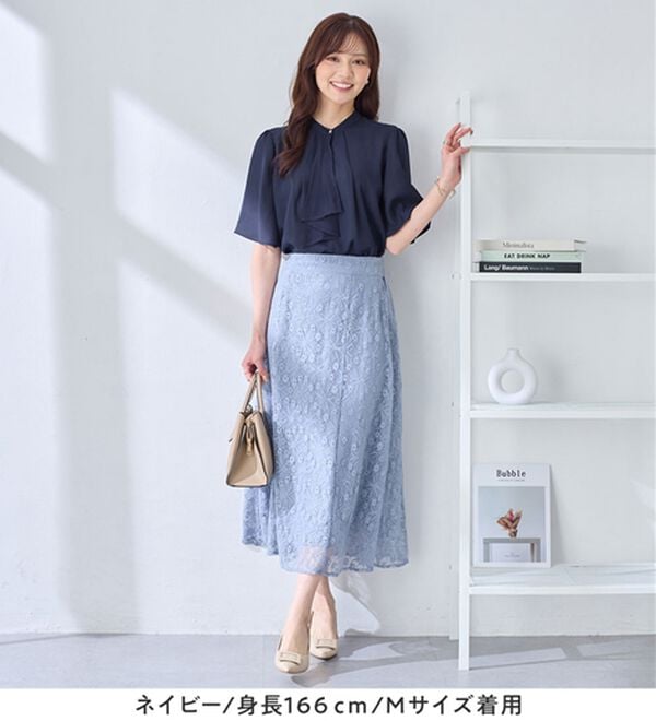 alotta（アロッタ）の「大人上品スカーフタイブラウス（ブラウス）」｜詳細画像