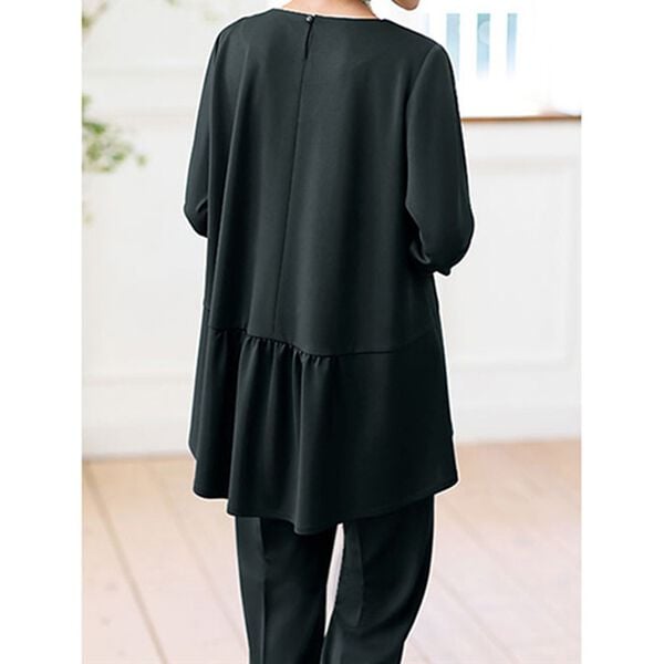 BELLUNA（ベルーナ）の「快適ストレッチ！バックデザインチュニックセットアップ（その他スーツ）」｜詳細画像