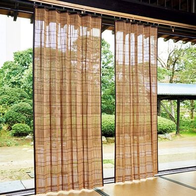 「竹すだれカーテン（ドレープカーテン）」