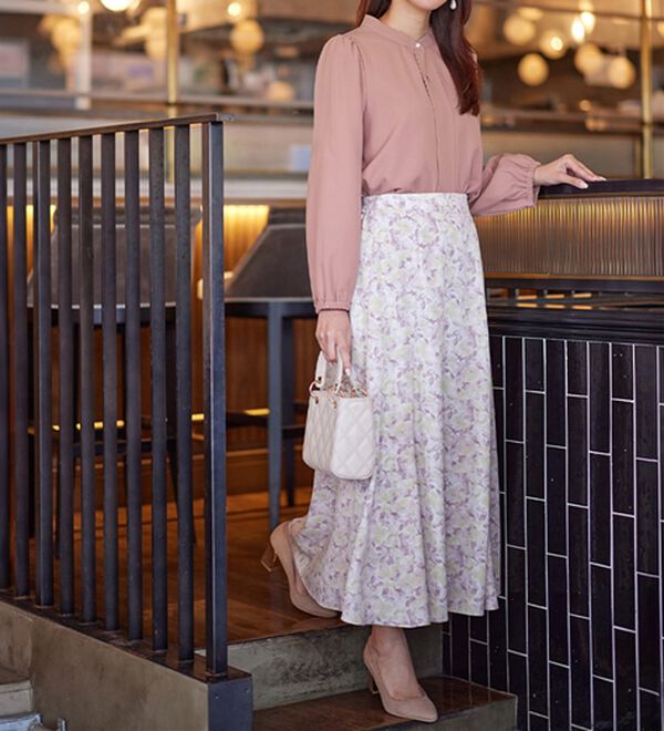 alotta（アロッタ）の「あったか裏起毛フロントタックブラウス（ブラウス）」｜詳細画像