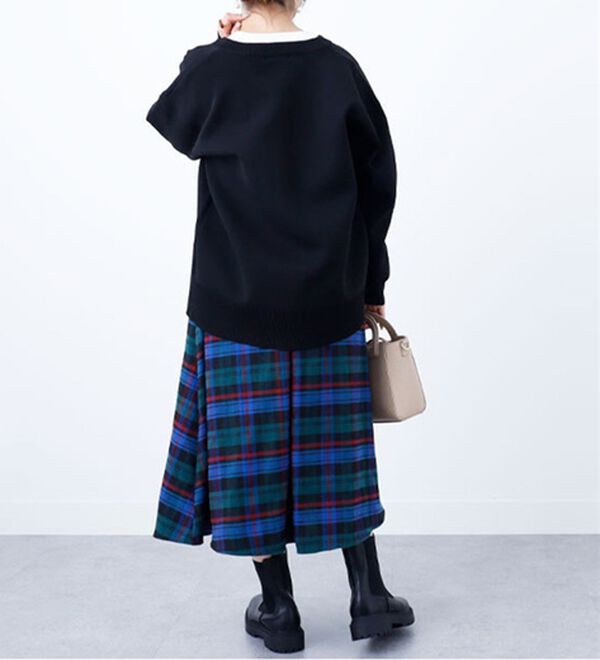 BELLUNA（ベルーナ）の「大人顔チェックスカート（ロングスカート）」｜詳細画像