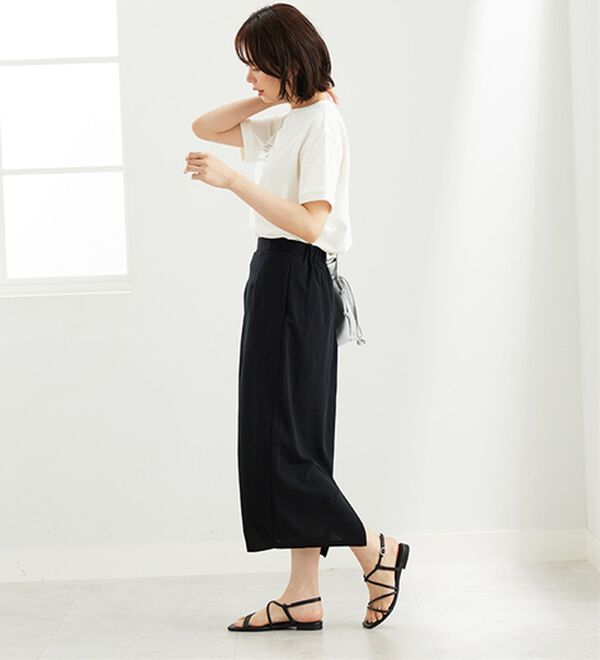 BELLUNA（ベルーナ）の「機能付ジョーゼット素材ベストセットアップ（セットアップ）」｜詳細画像