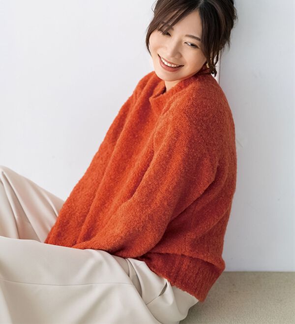 BELLUNA（ベルーナ）の「やわらかブークレニットプルオーバー（ニット・セーター）」｜詳細画像