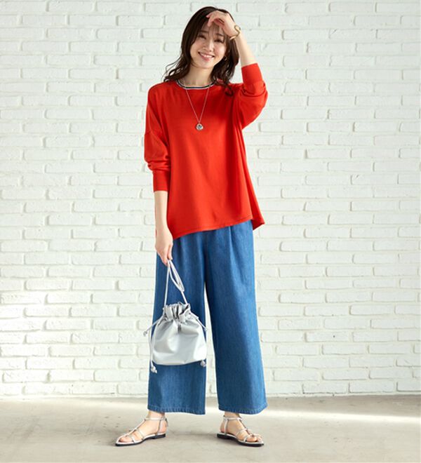 BELLUNA（ベルーナ）の「ゆったりニットプルオーバー（ニット・セーター）」｜詳細画像