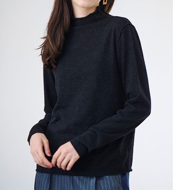 RANAN（ラナン）の「前後２ＷＡＹ！メロウ使いニットソーフリルプルオーバー（カットソー）」｜詳細画像