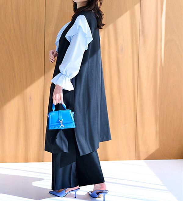 RANAN（ラナン）の「機能付センタースリットフレアーパンツ（フルレングスパンツ）」｜詳細画像