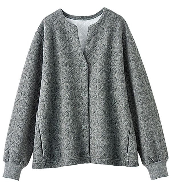 BELLUNA（ベルーナ）の「幾何柄ジャカード素材カーディガン（その他カーディガン）」｜詳細画像