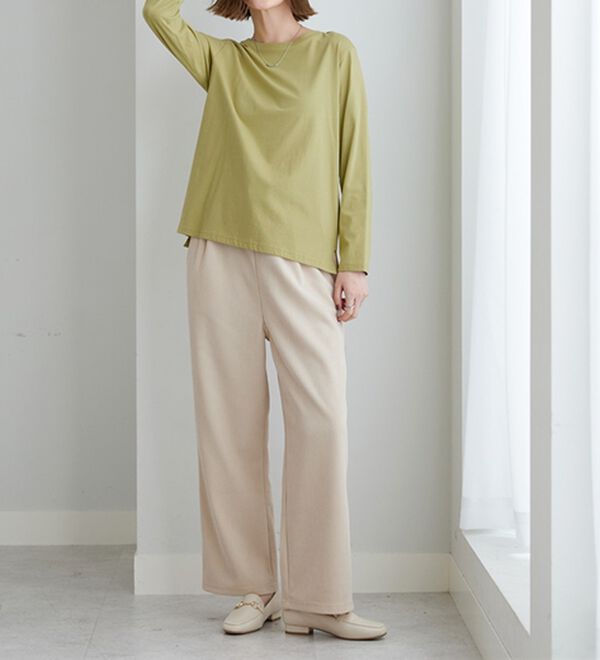 BELLUNA（ベルーナ）の「綿１００％大人顔サマ見えプルオーバー（カットソー）」｜詳細画像