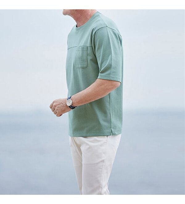 「【３色組】裏側さらっと大人の定番Ｔシャツ（メンズシャツ）」｜詳細画像