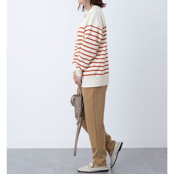 BELLUNA（ベルーナ）の「ボーダークルーネックカーディガン（ニットカーディガン）」｜詳細画像