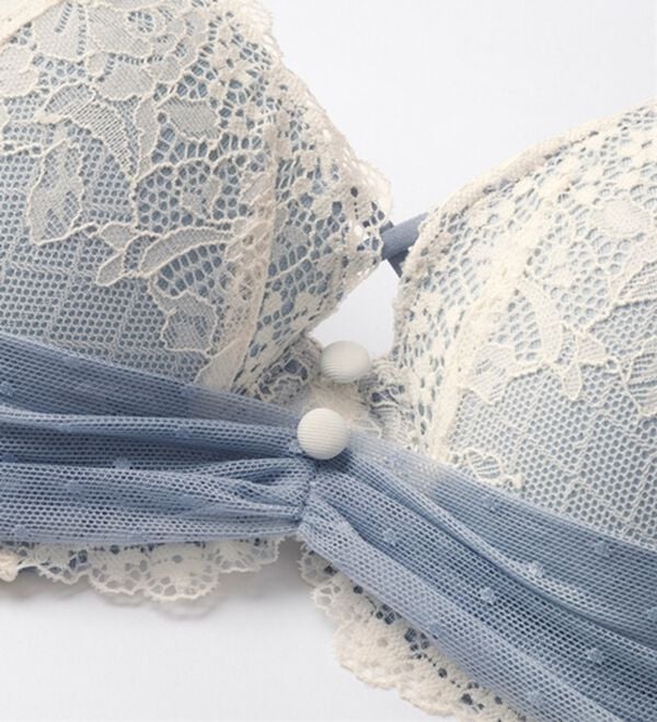 「＜ストラップレス＞まる胸メイクのちゅるんブラ＆ショーツセット（ブラジャー＆ショーツセット）」｜詳細画像