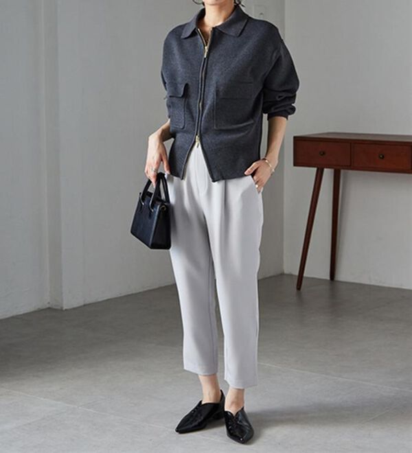 RANAN（ラナン）の「美脚シルエットクロップドパンツ（フルレングスパンツ）」｜詳細画像