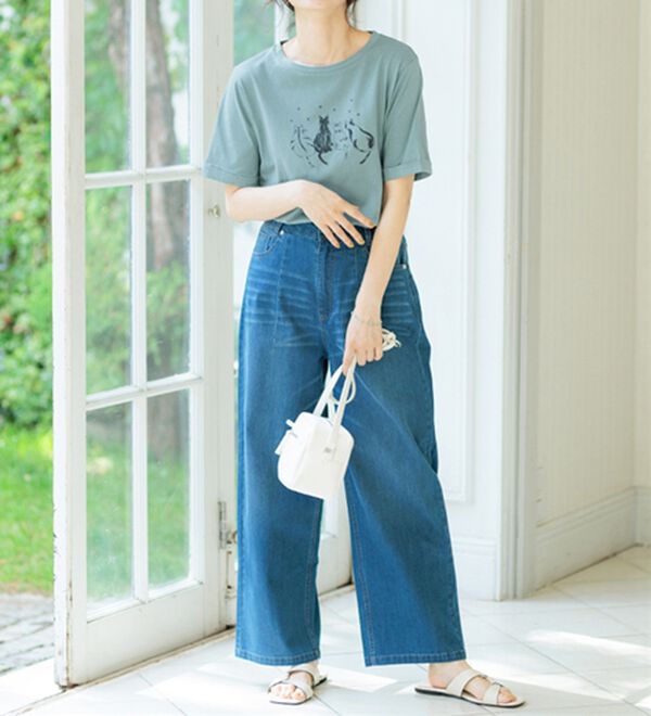 BELLUNA（ベルーナ）の「ヒンヤリ！着映えプリントプルオーバー（カットソー）」｜詳細画像