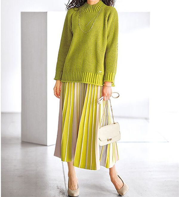 BELLUNA（ベルーナ）の「モール素材チャンキーニットプルオーバー（ニット・セーター）」｜詳細画像