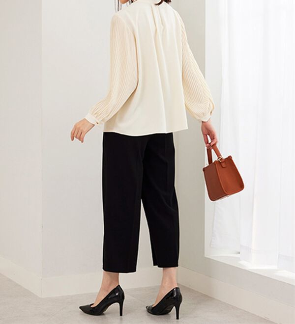 BELLUNA（ベルーナ）の「＜セレモニースタイル＞袖プリーツデザインブラウス（ブラウス）」｜詳細画像