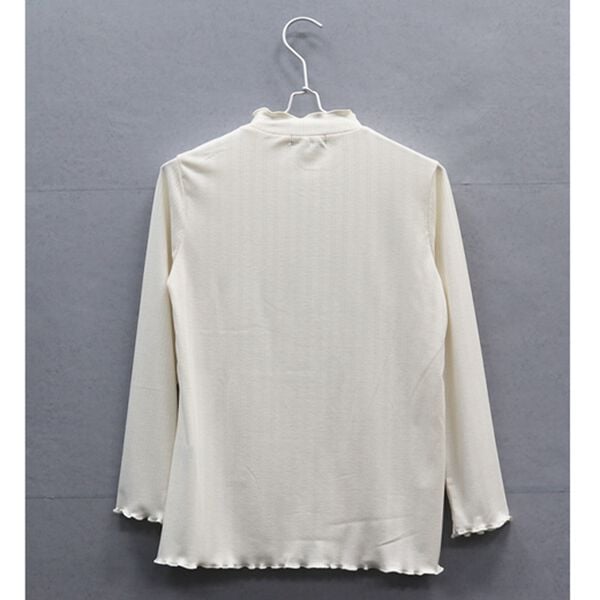 「ミニケーブル柄ハイネックプルオーバー（カットソー）」｜詳細画像