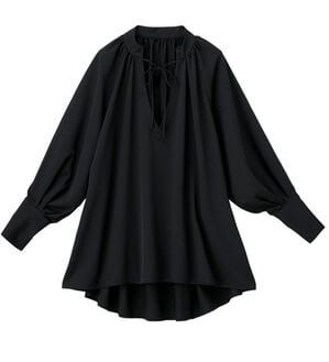 RANAN（ラナン）の「3つの機能付！大人のセットアップ（セットアップ）」｜ブラック　ブラウス