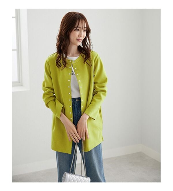 BELLUNA（ベルーナ）の「時短コーデ！ダンボール素材ロングカーデアンサンブル（アンサンブル）」｜詳細画像