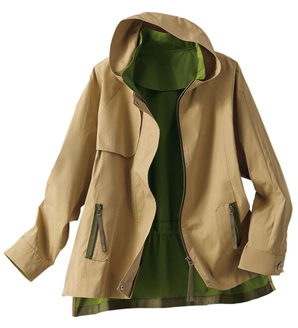 BELLUNA（ベルーナ）の「ダブルフェイス素材配色デザインコート（ハーフコート）」｜詳細画像