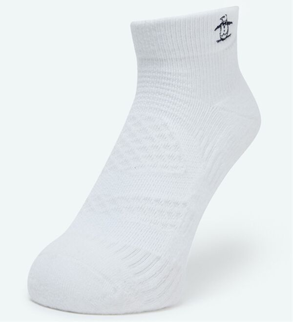 「＜マンシングウェア＞ショート丈Ｌ型ソックス（メンズ靴下・タイツ）」｜ホワイト