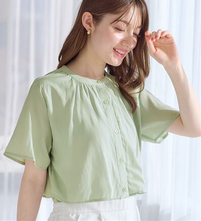 alotta（アロッタ）の「インコーデもすっきり決まる！前後２ＷＡＹケープ風ブラウス（ブラウス）」