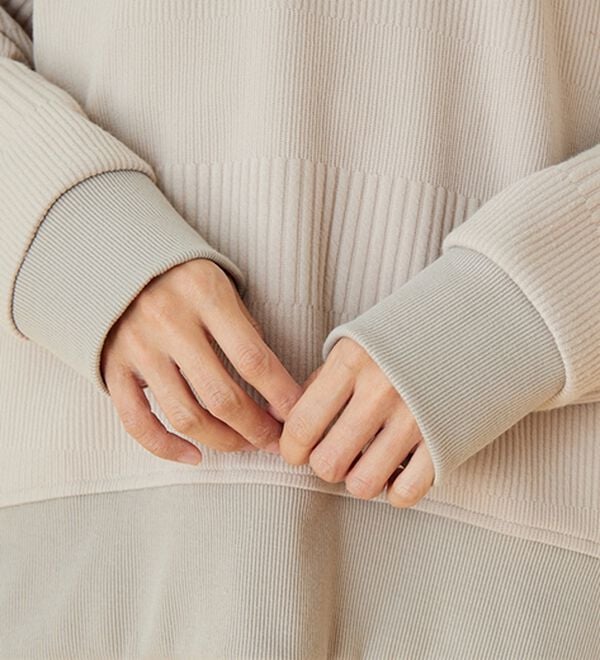 BELLUNA（ベルーナ）の「ボーダージャカードハーフジッププルオーバー（カットソー）」｜詳細画像