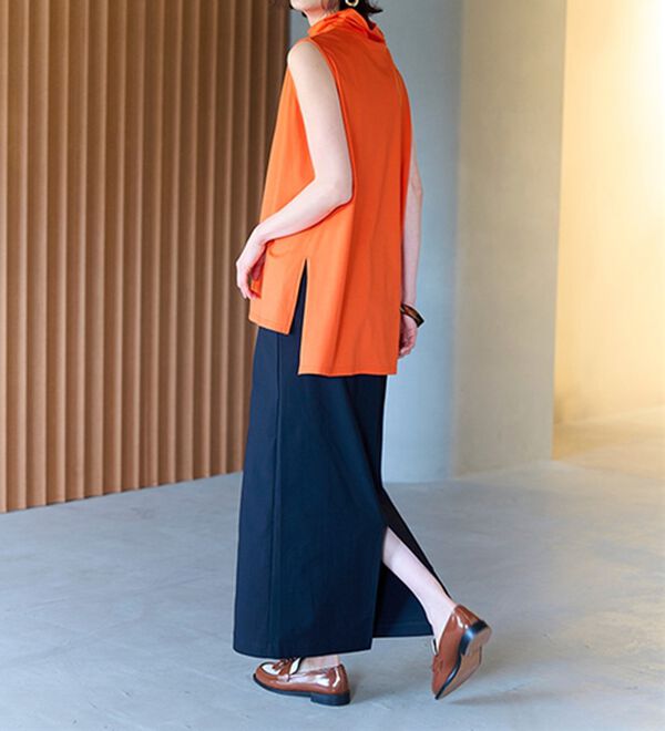 RANAN（ラナン）の「スリーブレスハイネックプルオーバー（カットソー）」｜詳細画像