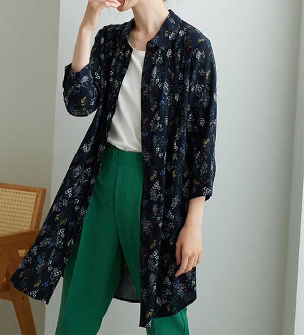 BELLUNA（ベルーナ）の「レーヨン素材ピンタック使いワンピース（その他ワンピース）」｜詳細画像