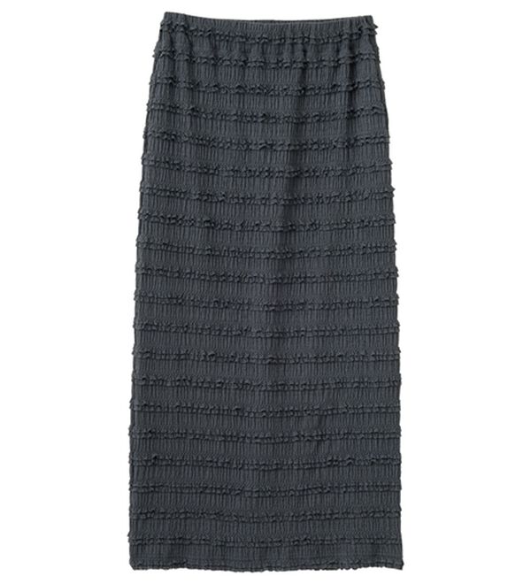 GeeRA（ジーラ）の「すっきりオシャレ見え！ジャカードレースタイトスカート（ロングスカート）」｜詳細画像