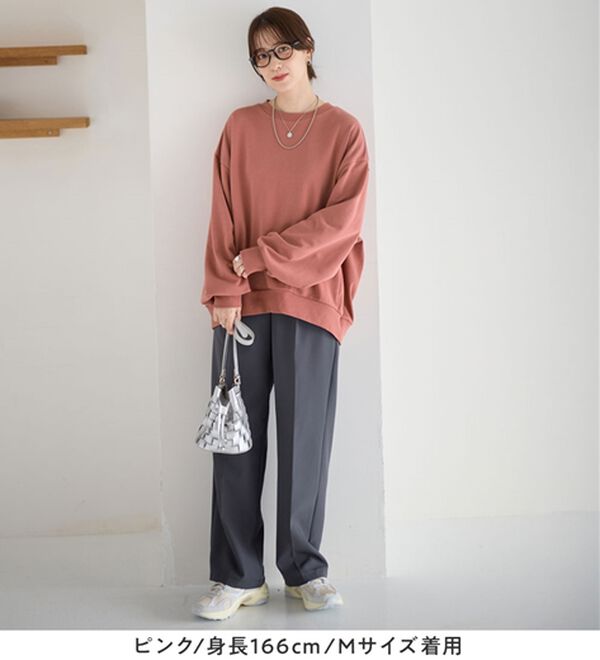 Viola e Viola（ヴィオラ エ ヴィオラ）の「袖ボリューム裏毛スウェットトップス（カットソー）」｜詳細画像