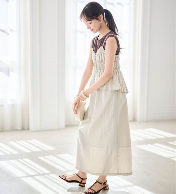 RANAN（ラナン）の「ひんやり！＜BC＞綿100％タンクトップ【選べる着丈】（カットソー）」｜詳細画像