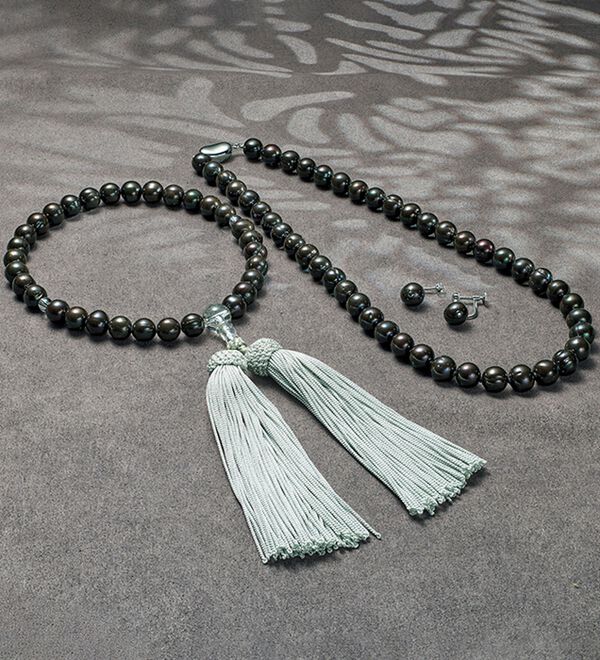 ルフラン（ルフラン）の「【３点セット】黒染淡水パール３点セット（その他ジュエリー・アクセサリー）」｜詳細画像