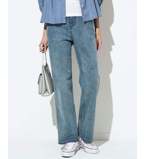 ルフラン（ルフラン）の「【３本組】かわいすぎる淡色デニム（フルレングスパンツ）」｜詳細画像