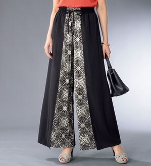 ルフラン（ルフラン）の「配色切替ワイドパンツ＜ハルーノ＞（ワイドパンツ・ガウチョ）」｜詳細画像