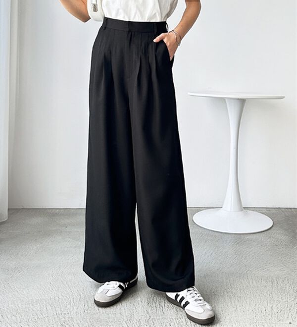 GeeRA（ジーラ）の「３タックワイドパンツ（フルレングスパンツ）」｜詳細画像